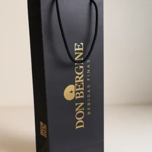 Sacola Premium Presente Don Bergine Preto e Dourado