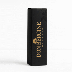 Caixa-Cartucho Especial Preta Fosco/Dourada - Para Bebidas